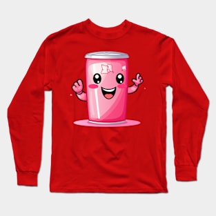 Soft drink cute T-Shirt cute giril Long Sleeve T-Shirt